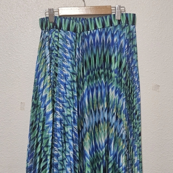Chico accordion style midi to maxi skirt size 3 = large see pics - Picture 5 of 14
